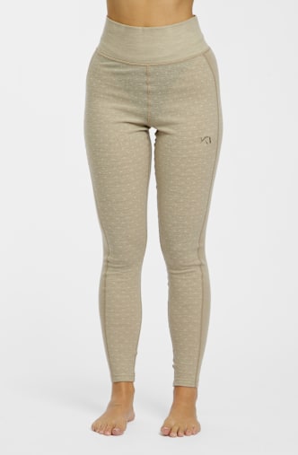Kari Traa Vilma High Waist Damen Thermohose Beige