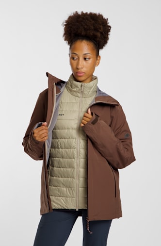 MAMMUT Linard Guide Hooded 3in1 giacca outdoor uomo Marrone