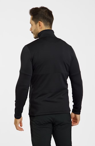 Ortovox Fleece Light Zip Neck Herren Midlayer Schwarz
