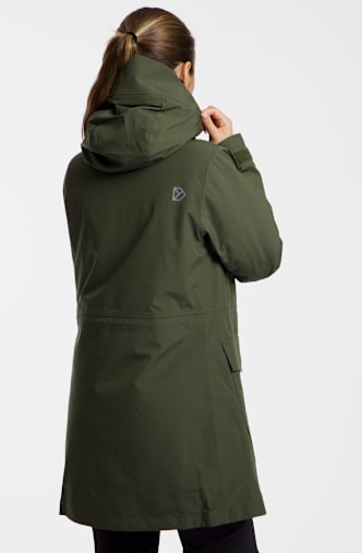 Didriksons Harriert cappotto outdoor donna Oliva