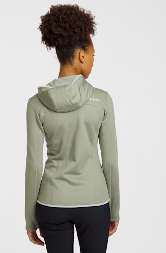 Ortovox Fleece Hoody midlayer femmes Vert