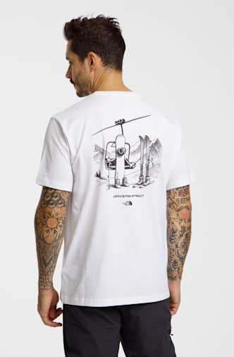 The North Face Opposites Attract Graphic Relaxed t-shirt hommes Blanc