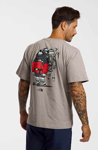 The North Face Gear Up Get Out Graphic t-shirt uomo Beige