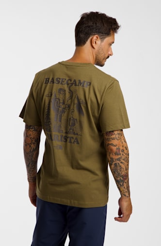 The North Face Basecamp Barista Graphic Relaxed t-shirt hommes Marron