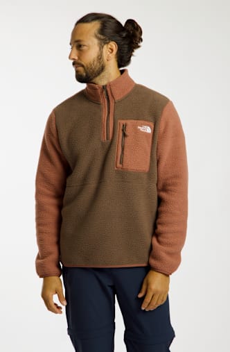 The North Face Yumiori 1/4 Zip midlayer hommes Marron
