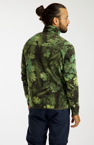 The North Face Glacier Novelty Logo Print 1/4 Zip Herren Midlayer Grün