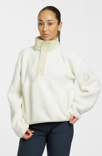 The North Face Cragmont 1/2 Snap Damen Midlayer Offwhite