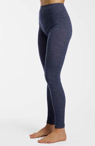 ALBRIGHT Merino Seamless leggings termici donna Blu