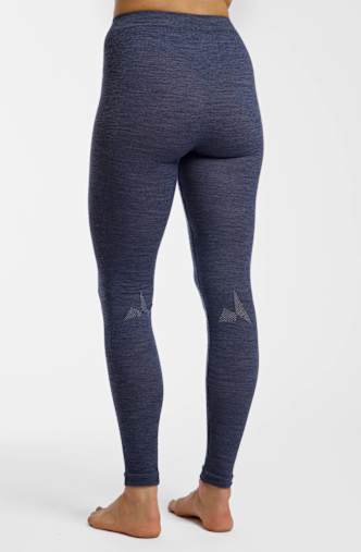 ALBRIGHT Merino Seamless pantalon thermique femmes Bleu