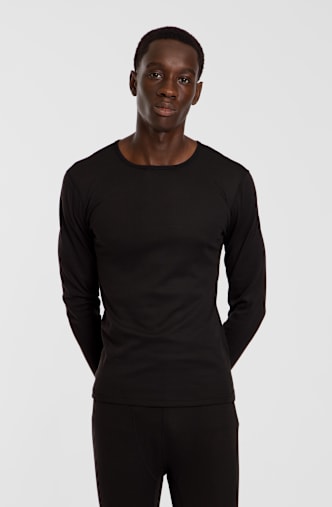 46 NORD Core Warm Herren Thermo Longsleeve Schwarz