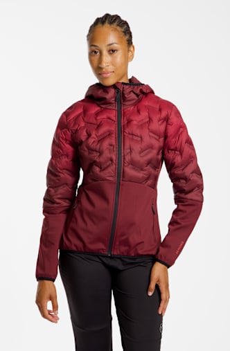 46 NORD Gale Hybrid Damen Langlaufjacke Bordeaux