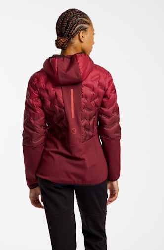 46 NORD Gale Hybrid Damen Langlaufjacke Bordeaux