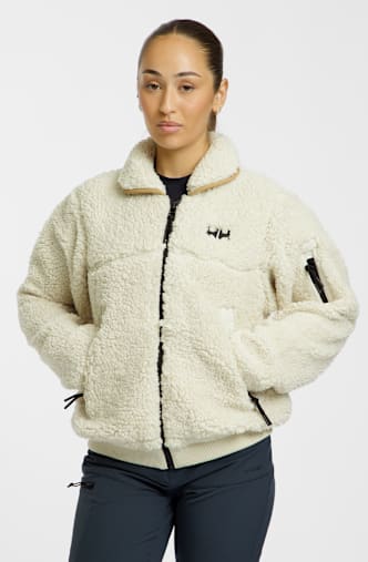 Helly Hansen Moonlit Pile midlayer femmes Blanc Cassé