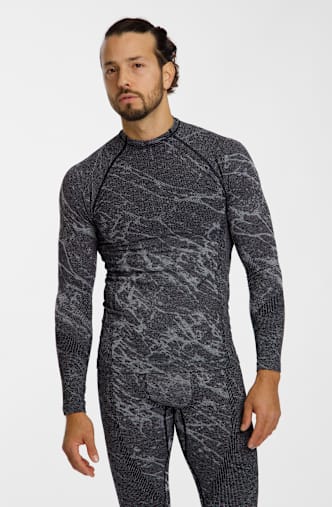 Odlo Performance Warm Blackcomb maniche lunghe termica uomo Grigio