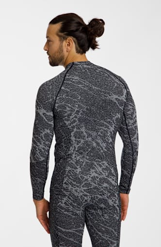 Odlo Performance Warm Blackcomb manche longue thermique hommes Gris