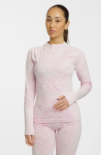 Odlo Performance Warm Blackcomb maniche lunghe termica donna Pink