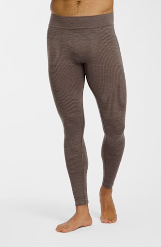 Odlo Seamless Performance Wool Herren Thermohose Braun
