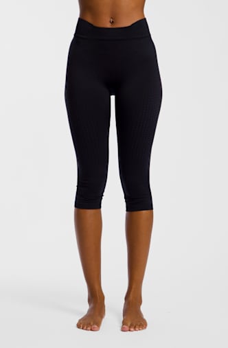 Odlo Performance Warm leggings termici 3/4 donna Nero
