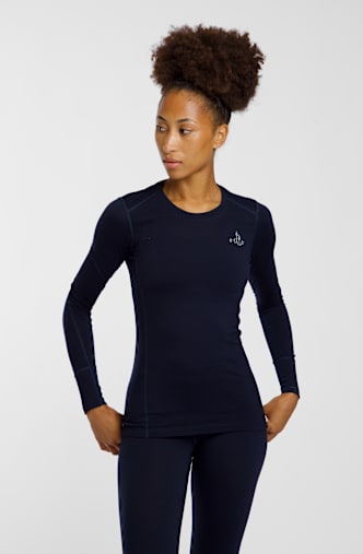 Odlo Merino 200 manche longue thermique femmes Bleu