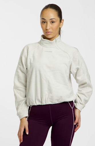 Under Armour UA Performance Fleece Damen Pullover Offwhite
