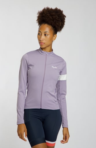 Rapha Core Thermal LS Damen Biketrikot Grau