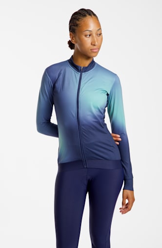 Stoke Randa Thermal LS Damen Biketrikot Blau