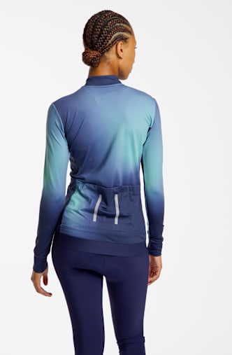Stoke Randa Thermal LS Damen Biketrikot Blau
