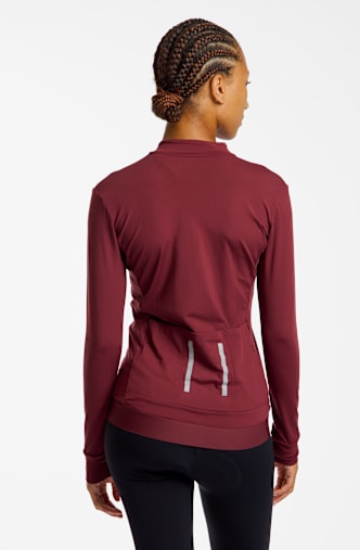Stoke Randa Thermal LS maglia da bike donna Bordeaux