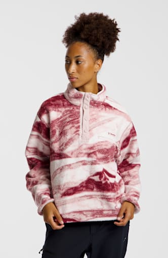 Columbia Helvetia™ II Cropped Printed Sherpa Half Snap midlayer femmes Violet