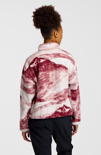 Columbia Helvetia™ II Cropped Printed Sherpa Half Snap Damen Midlayer Lila
