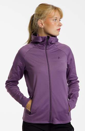 PEAK PERFORMANCE Rider Essentials Zip Hood midlayer femmes Violet