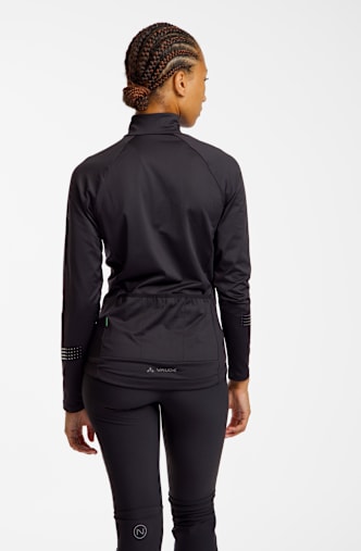VAUDE Posta LS Damen Biketrikot Schwarz