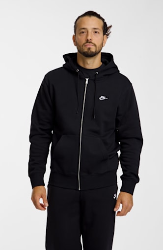 Nike Club Fleece Herren Hoodie Schwarz