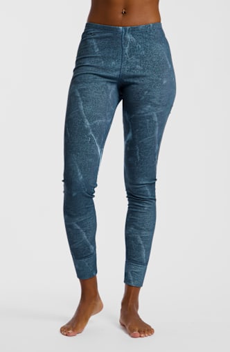 Odlo Active Warm X Frozen Lake leggings termici donna Petrol