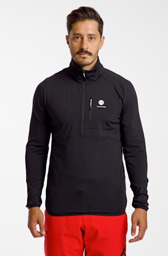 46 NORD 1/2 Zip midlayer uomo Nero