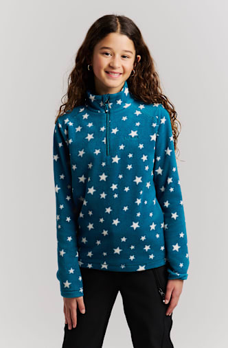 PROTEST PRTRemissy 1/4 Zip midlayer enfants Petrol