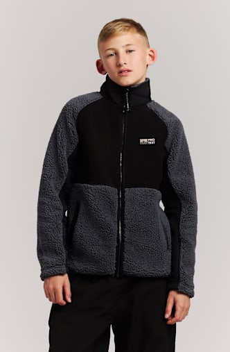 PROTEST PRTLuc Kinder Fleecejacke Grau