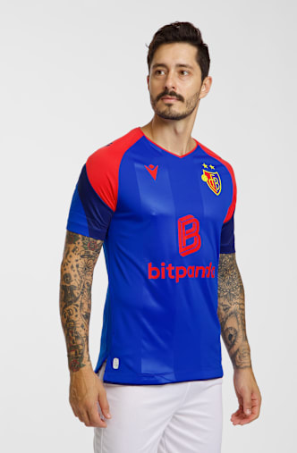 Macron FC Basel Home Replica Herren Fussballtrikot 26/27 Blau