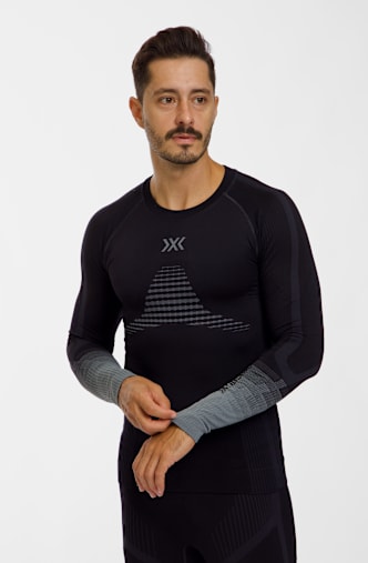 X Bionic Invent Graphics Herren Thermo Longsleeve Grau