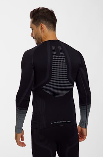 X Bionic Invent Graphics Herren Thermo Longsleeve Grau