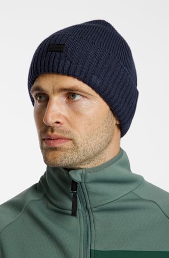 ALBRIGHT Merino Mütze Dunkelblau