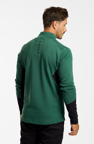 Daehlie Shield Wool Half-Zip midlayer uomo Verde