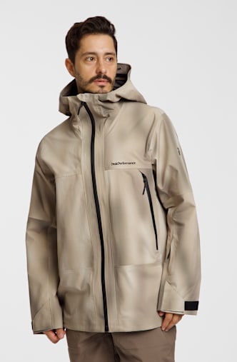 PEAK PERFORMANCE Edge HIPE® 3L AOP Herren Freeridejacke Braun
