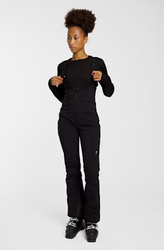 PEAK PERFORMANCE Stretch Softshell Bib pantalon de ski femmes Noir