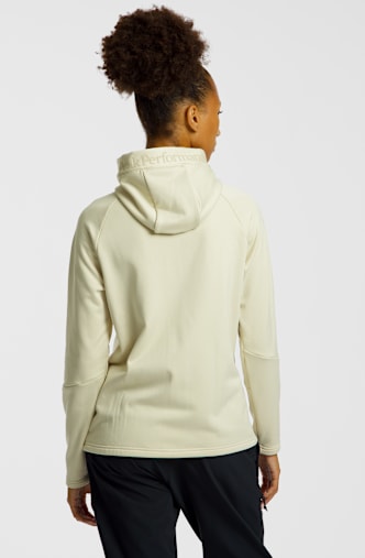 PEAK PERFORMANCE Rider Essentials Zip Hood midlayer femmes Blanc Cassé