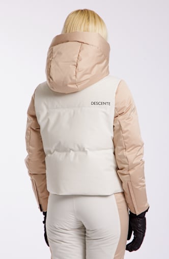 descente veste de ski femmes Beige