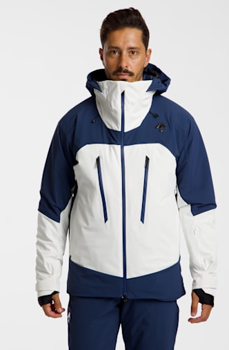 descente veste de ski hommes Blanc