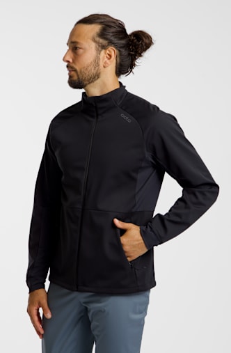 Odlo Essentials Warm Herren Langlaufjacke Schwarz