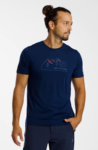 Ortovox 150 Cool Vintage Badge t-shirt uomo Blu
