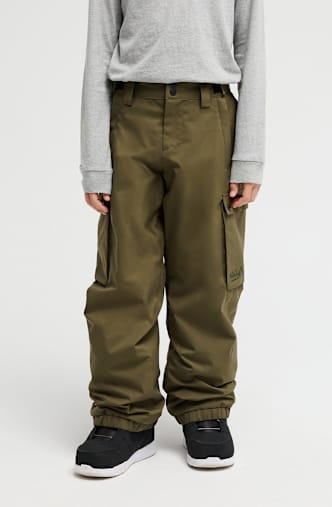 Quiksilver Young Guns Snow Down Cargo 10K Kinder Ski-/Snowboardhose Beige
